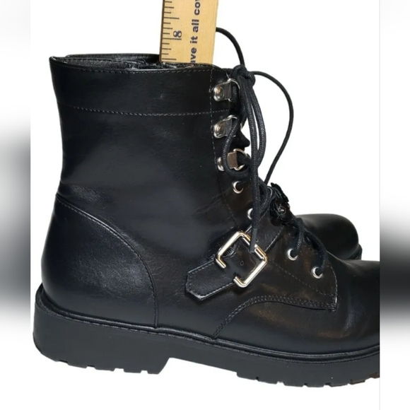 Unionbay Lila 2 Women's Black Combat Boots 10 - Picture 2 of 14